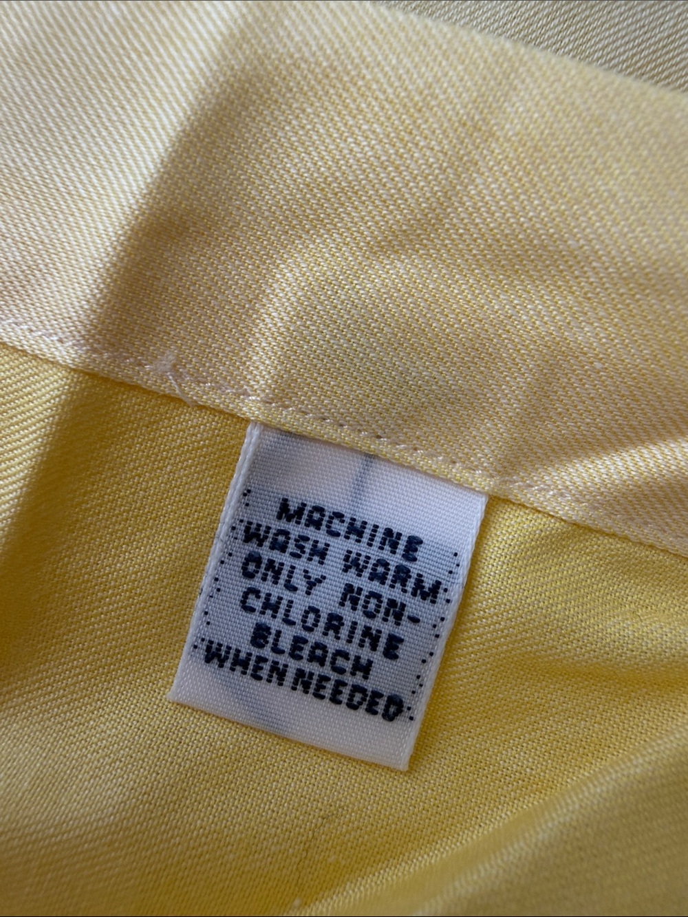 Polo by Ralph Lauren Men's bright Yellow long sleeve Dress Shirt 15,5 / 35 - Picture 6 of 10